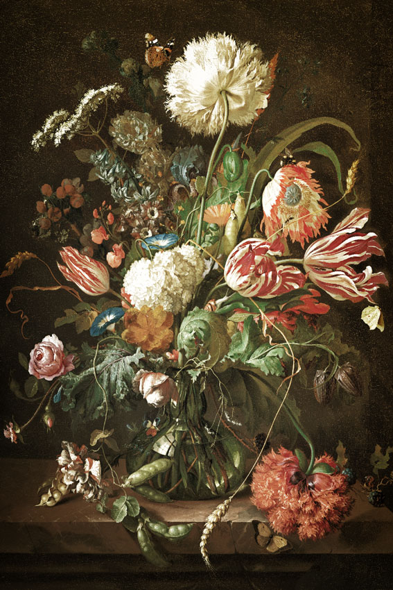 tapeta z wzorem kwiatowym