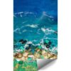 Fototapeta kompozycja malarska zielono niebieskie morze