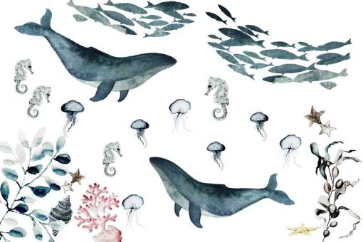 Foto-tapeta z wielorybami