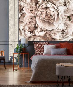 Tapeta - Eleganckie kwiaty do sypialni