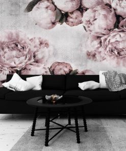 Fototapeta z różowymi peoniami do salonu