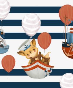 Marynarze i Baloniki - fototapeta dla dzieci