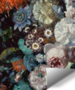 Pastelowa fototapeta - Jesienne kwiaty do salonu