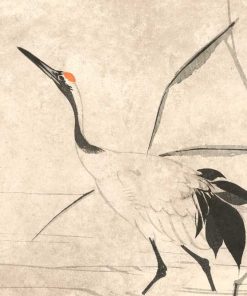Japoński Żuraw - tapeta z reprodukcją