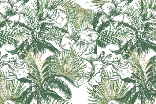 Foto-tapeta z roślinami tropikalnymi